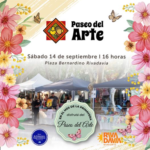 EN EL MES DE LA PRIMAVERA RIVADAVIA TE INVITA A DISFRUTAR DE SU PASEO DEL ARTE